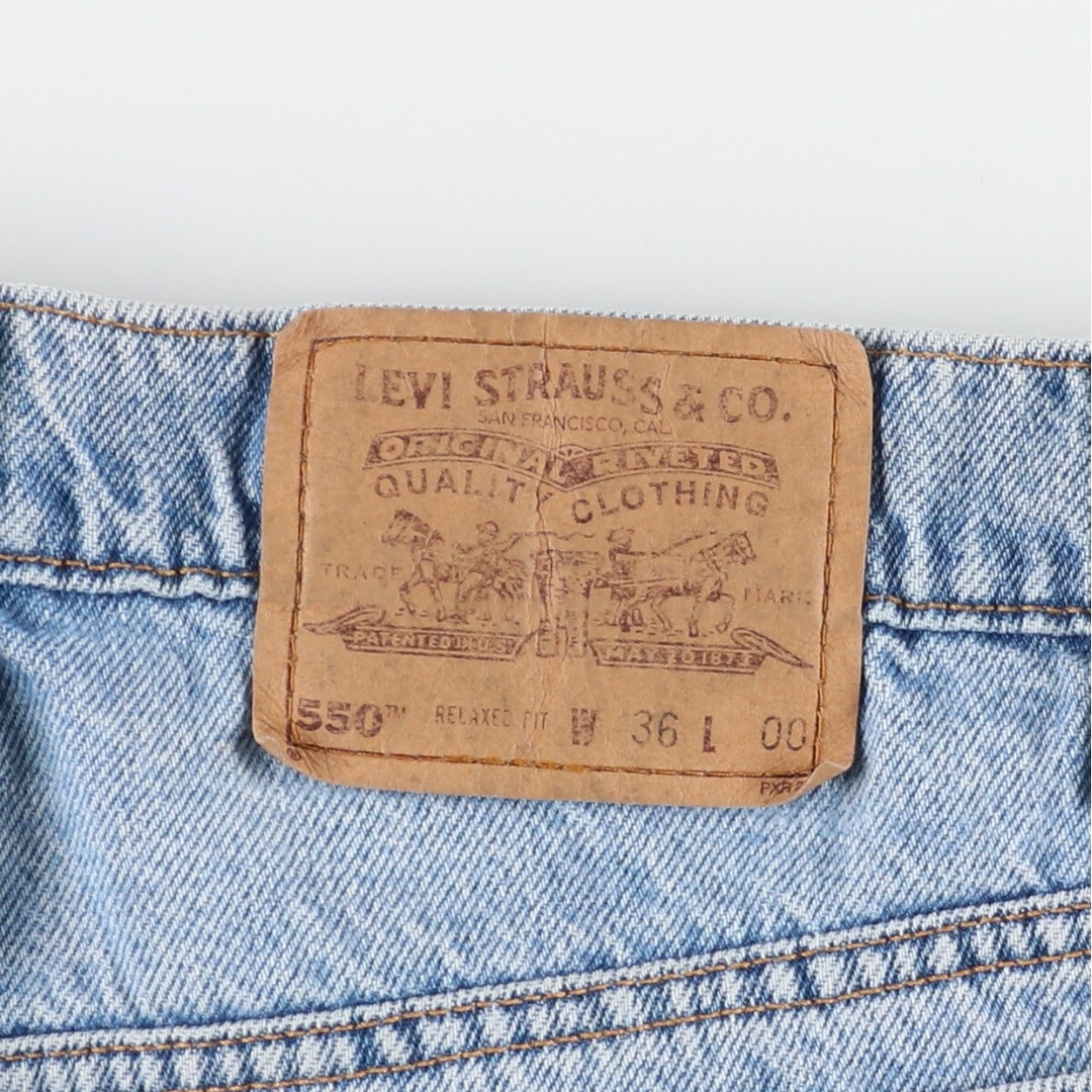 Levi's(リーバイス)の古着 90年代 リーバイス Levi's 550 RELAXED FIT オレンジタブ デニムショーツ ショートパンツ メンズw36 ヴィンテージ /eaa436383 メンズのパンツ(ショートパンツ)の商品写真