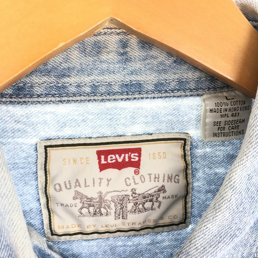 Levi's(リーバイス)の古着 リーバイス Levi's 長袖 デニムシャツ メンズL /eaa438912 メンズのトップス(シャツ)の商品写真