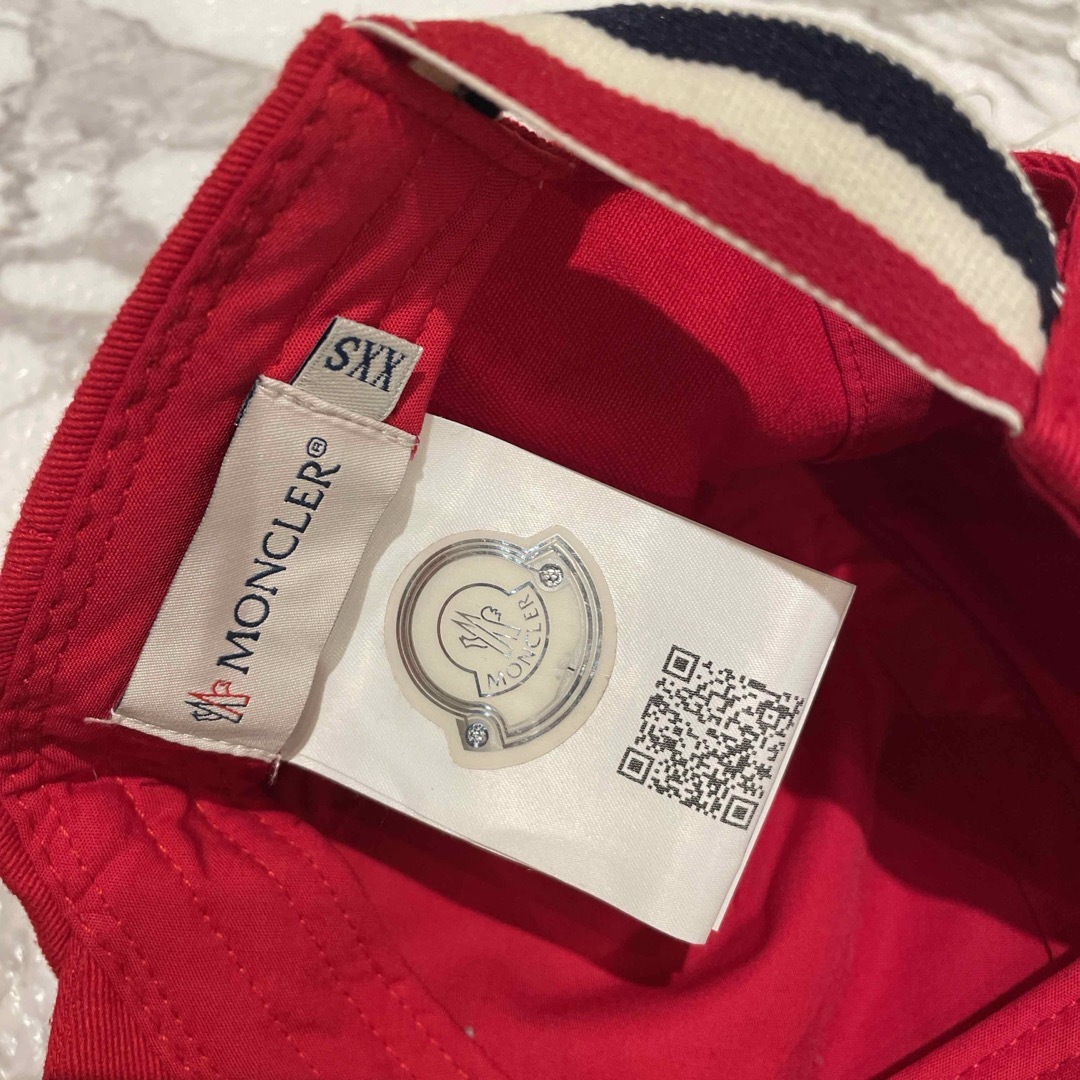 MONCLER(モンクレール)のMONCLER ベビー キャップ XXS キッズ/ベビー/マタニティのこども用ファッション小物(帽子)の商品写真