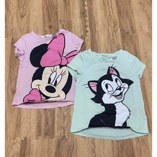 H&M ディズニー　Tシャツ　2枚セット　98-104　