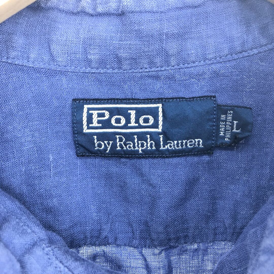 Ralph Lauren(ラルフローレン)の古着 ラルフローレン POLO by Ralph Lauren 長袖 コットンシャツ メンズL /eaa433045 メンズのトップス(シャツ)の商品写真