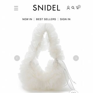 完売色🌷新作新品🍀スナイデル  SNIDEL フリルバッグ