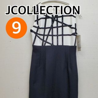 【新品】JCOLLECTION ワンピース ノースリーブ 9サイズ【CT229】(ひざ丈ワンピース)