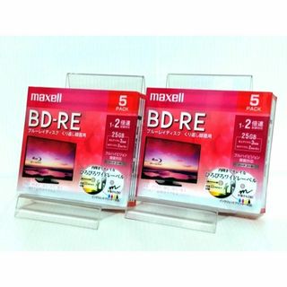 マクセル(maxell)のmaxell BD-RE 25GB 5枚入り x2パック 合計10枚(その他)