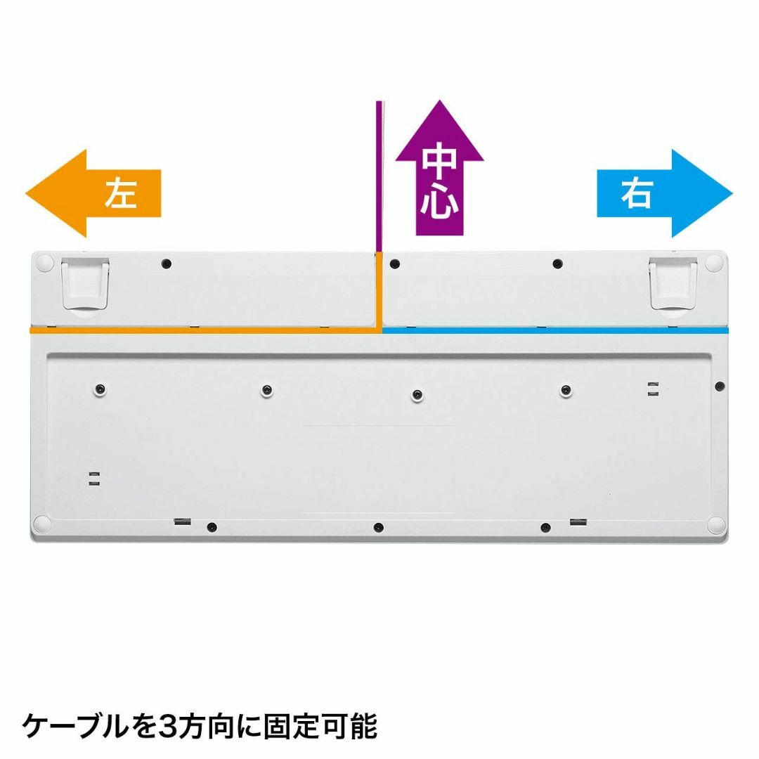 【色: ホワイト】サンワサプライ(Sanwa Supply) 有線コンパクトキー スマホ/家電/カメラのPC/タブレット(PC周辺機器)の商品写真