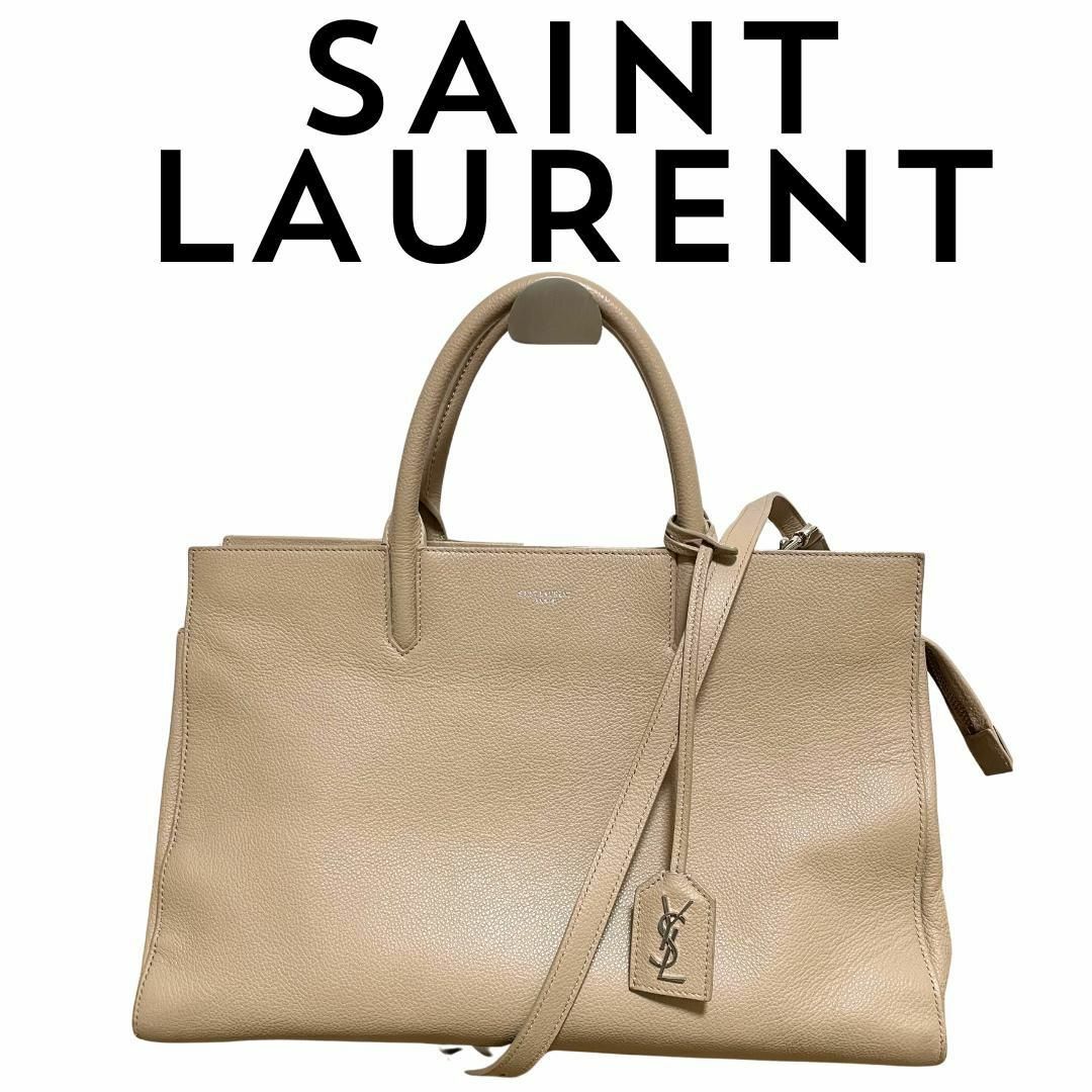Saint Laurent(サンローラン)の【極美品】サンローラン カバ・リヴゴーシュ　2wayショルダーバッグ レディースのバッグ(ショルダーバッグ)の商品写真