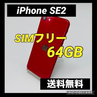 アイフォーン(iPhone)のiPhone SE 第2世代 (SE2) レッド 64 GB SIMフリー(スマートフォン本体)