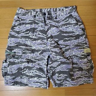 ダブルタップス(W)taps)の名作Wtaps カーゴミリタリーハーフバンツ 迷彩 タイガー ショーツ タップス(ショートパンツ)