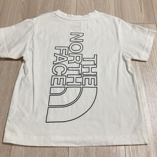 ザノースフェイス(THE NORTH FACE)のノースフェイス　110 ロゴ　Tシャツ　ホワイト(Tシャツ/カットソー)