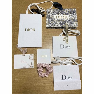 ディオール(Dior)の【DIOR】シュシュ&ショップ袋(ヘアゴム/シュシュ)