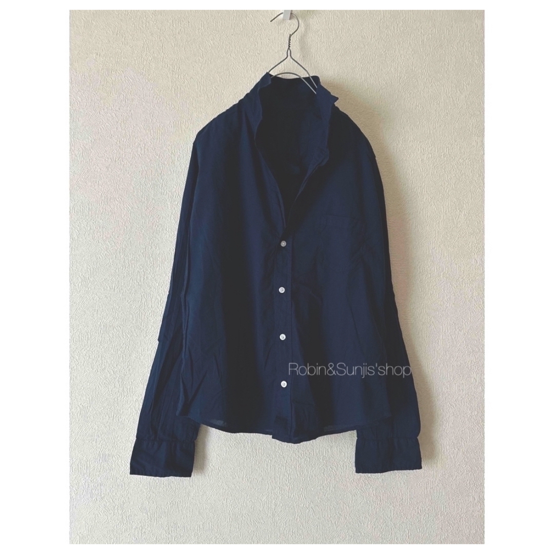 L'Appartement DEUXIEME CLASSE(アパルトモンドゥーズィエムクラス)のFRANK＆EILEEN Navy cotton BARRY XS レディースのトップス(シャツ/ブラウス(長袖/七分))の商品写真