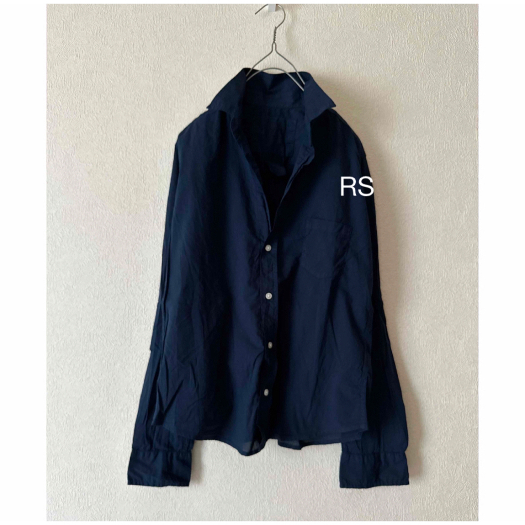 L'Appartement DEUXIEME CLASSE(アパルトモンドゥーズィエムクラス)のFRANK＆EILEEN Navy cotton BARRY XS レディースのトップス(シャツ/ブラウス(長袖/七分))の商品写真