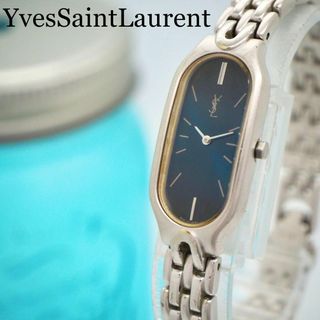 Yves Saint Laurent - 135 イヴサンローラン レディース腕時計 シルバー ネイビー ブレスレット