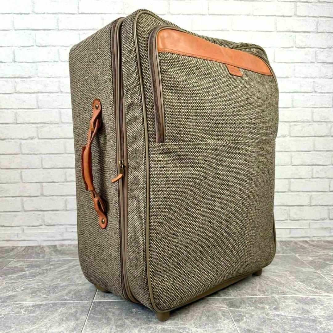 【希少品】hartmann ハートマン レザー×ツイード キャリーケース 2輪 メンズのバッグ(トラベルバッグ/スーツケース)の商品写真