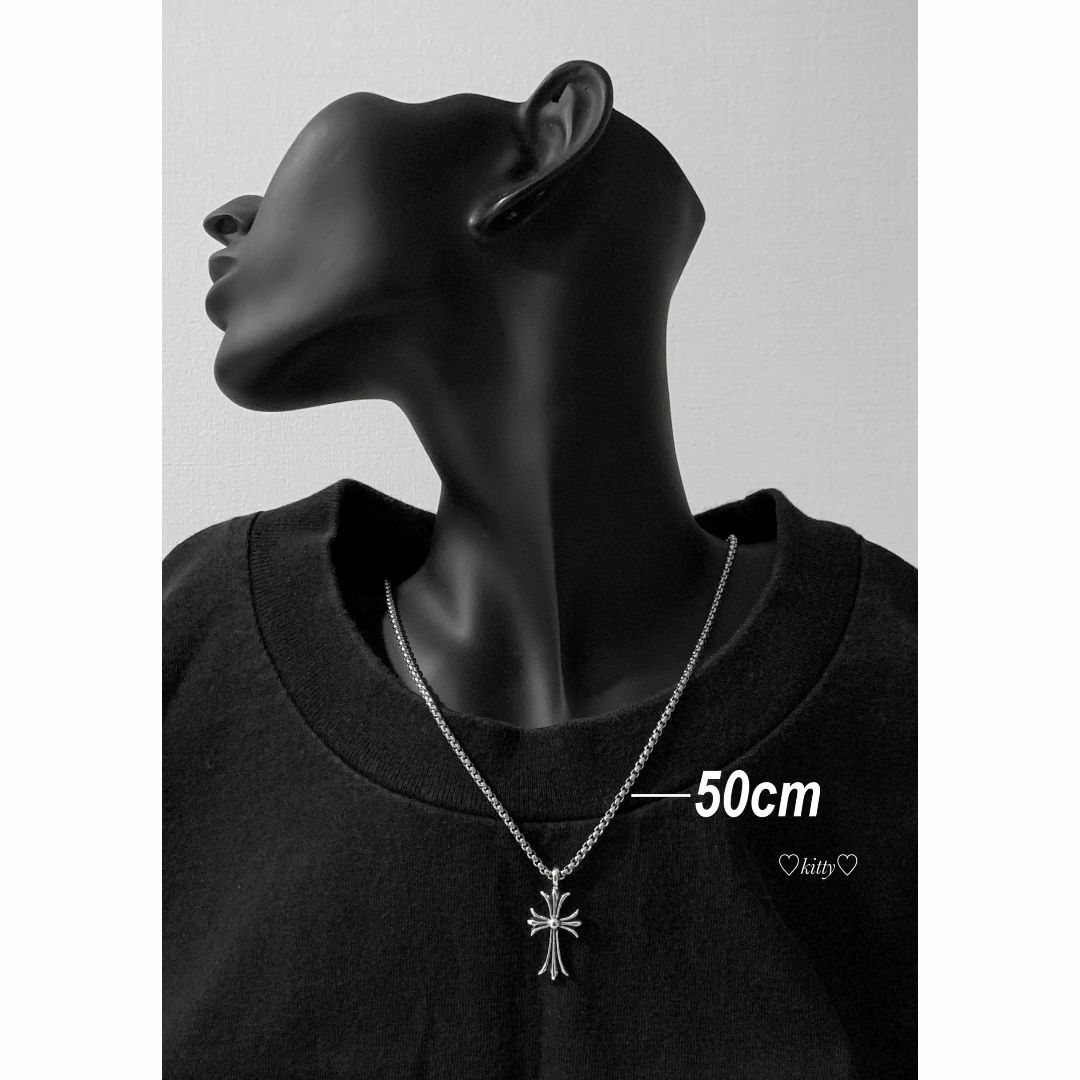 【ビッグクロス ネックレス 50cm】クロムハーツ好きに♪ メンズのアクセサリー(ネックレス)の商品写真