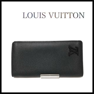 ルイヴィトン(LOUIS VUITTON)の【美品】LOUISVUITTON ヴィトン　ブラザ　アエログラム　二つ折り長財布(長財布)