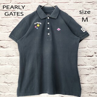 【ロゴ刺繍】パーリーゲイツ PEARLY GATES ポロシャツ ゴルフウェア