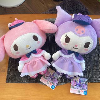 マイメロディ(マイメロディ)のマイメロディ・クロミ ねこねこ探偵BIGぬいぐるみ 全2種セット(ぬいぐるみ)