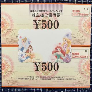 ヨシノヤ(吉野家)の吉野家 優待券 1000円⑬(その他)