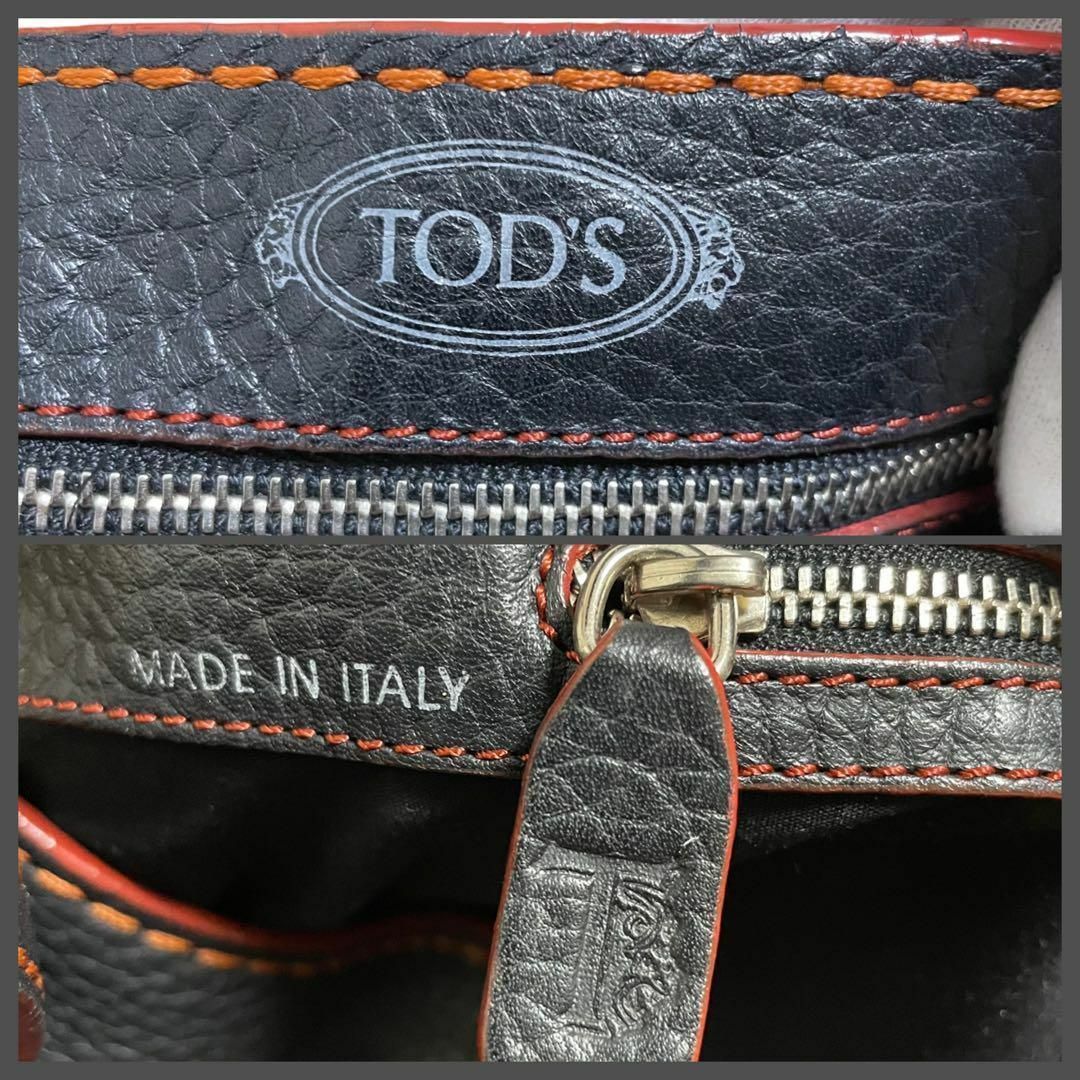 TOD'S(トッズ)の【極美品】トッズ　ステッチレザー　ハンドバッグ レディースのバッグ(ハンドバッグ)の商品写真