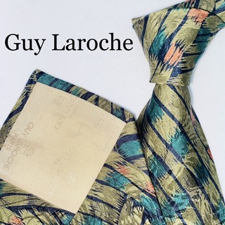 ギラロッシュ(Guy Laroche)のGuy Laroche ギラロッシュ　シルクネクタイ　高級　総柄　絹100% 茶(ネクタイ)