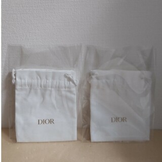ディオール(Dior)の【未使用】ディオール　ノベルティオリジナル巾着袋2枚セット(ノベルティグッズ)