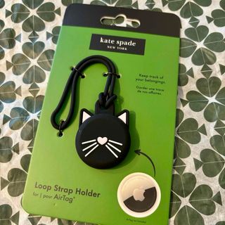 【kate spade】Air Tag エアタグ ケース ♪かわいい黒猫ちゃん♪