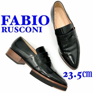 ファビオルスコーニ(FABIO RUSCONI)のFABIORUSCONI ファビオルスコーニ ローファー ブラック 23.5㎝(ローファー/革靴)