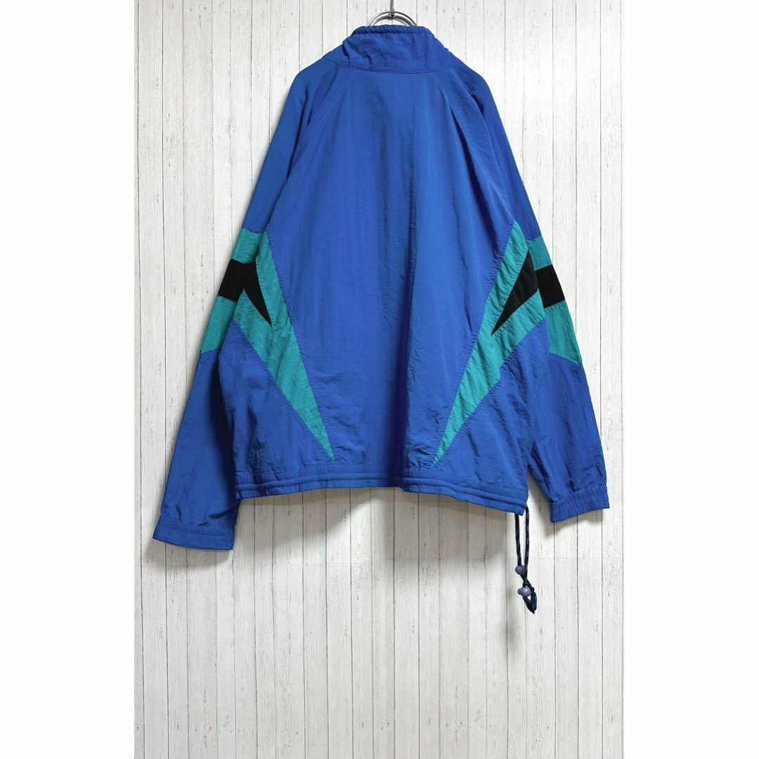 ヴィンテージ　ナイロンジャケット　アノラック　ビッグシルエット　マルチカラーXL メンズのジャケット/アウター(ナイロンジャケット)の商品写真