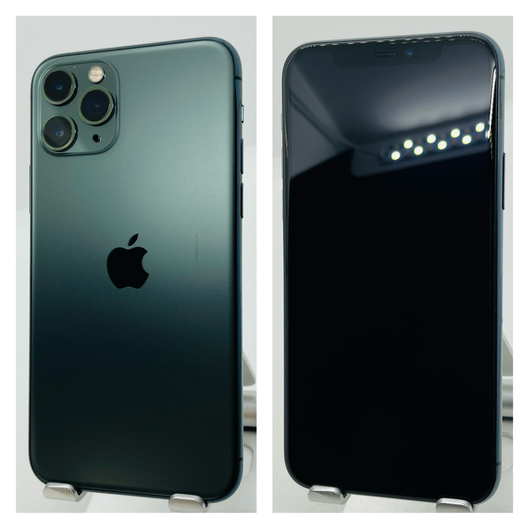 iPhone(アイフォーン)のB iPhone 11 Pro ミッドナイトグリーン 256 GB SIMフリー スマホ/家電/カメラのスマートフォン/携帯電話(スマートフォン本体)の商品写真