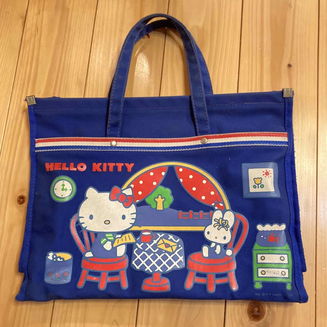 サンリオ(サンリオ)のレア☆ハローキティー Hello kitty 手提げ カバン トート バッグ  エンタメ/ホビーのコレクション(その他)の商品写真