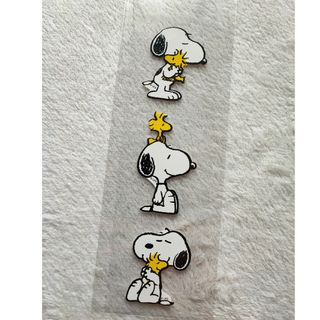 スヌーピー(SNOOPY)の●▲■ラメ入り　スヌーピー&ウッドストック　シール大(シール)