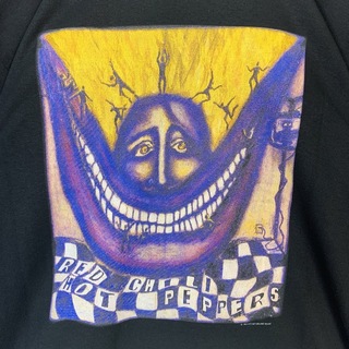 XLレッチリレッドホッドチリペッパーズTシャツティーシャツバンドメタリカ黒ロック(Tシャツ/カットソー(半袖/袖なし))