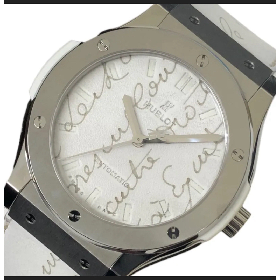  ベルルッティホワイト文字盤 チタン 自動巻き メンズ 腕時計 メンズの時計(腕時計(アナログ))の商品写真