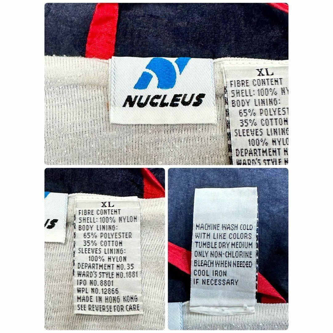 ヴィンテージ　ナイロンジャケット　ビッグシルエット　マルチカラー　XL メンズのジャケット/アウター(ナイロンジャケット)の商品写真