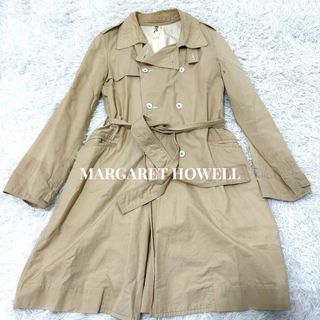 MARGARET HOWELL - MHLマーガレットハウエル　トレンチコート　春夏　ベージュ　ナイロン　M