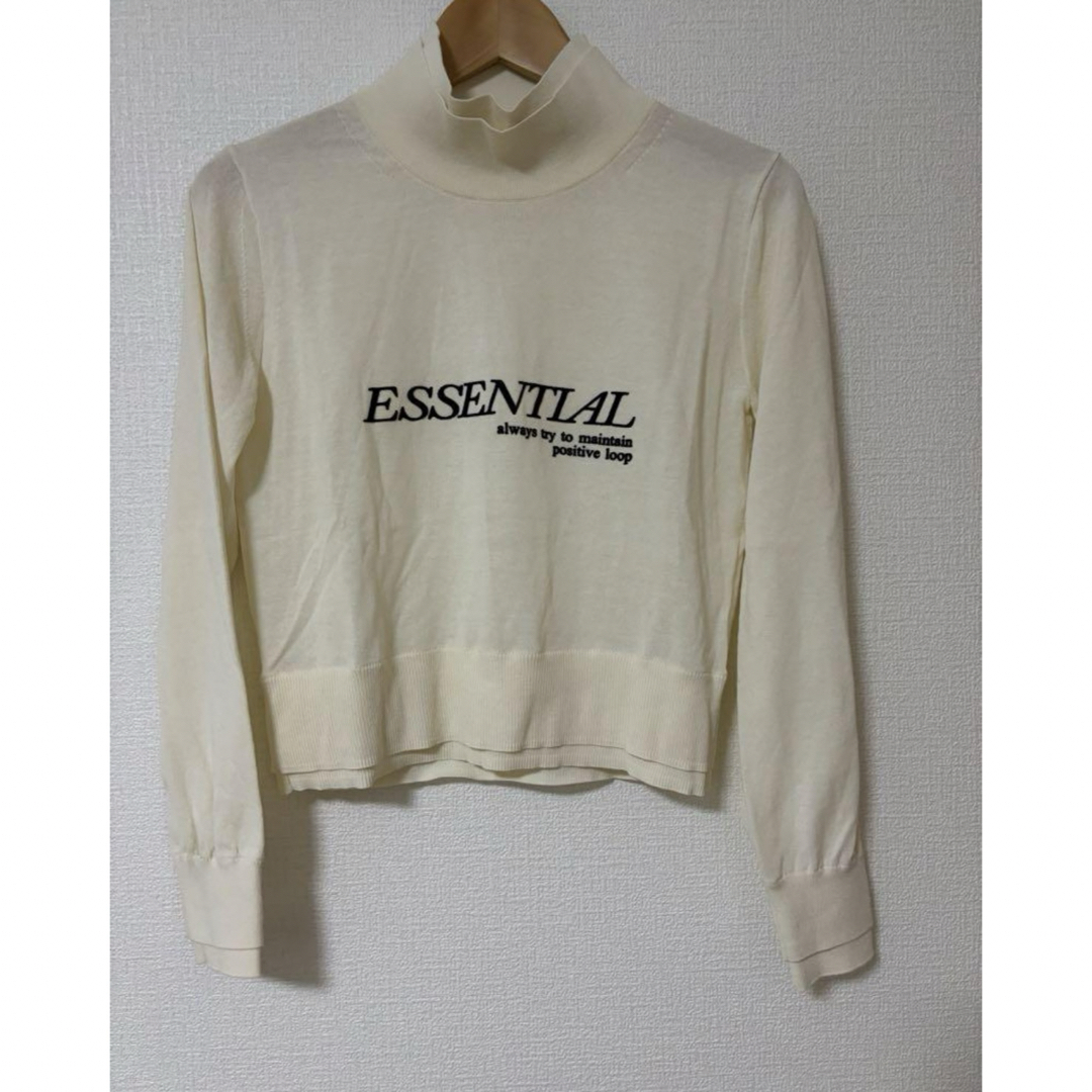 DOUBLE STANDARD CLOTHING(ダブルスタンダードクロージング)のESSENTIAL リブハイネックショートトップス レディースのトップス(ニット/セーター)の商品写真