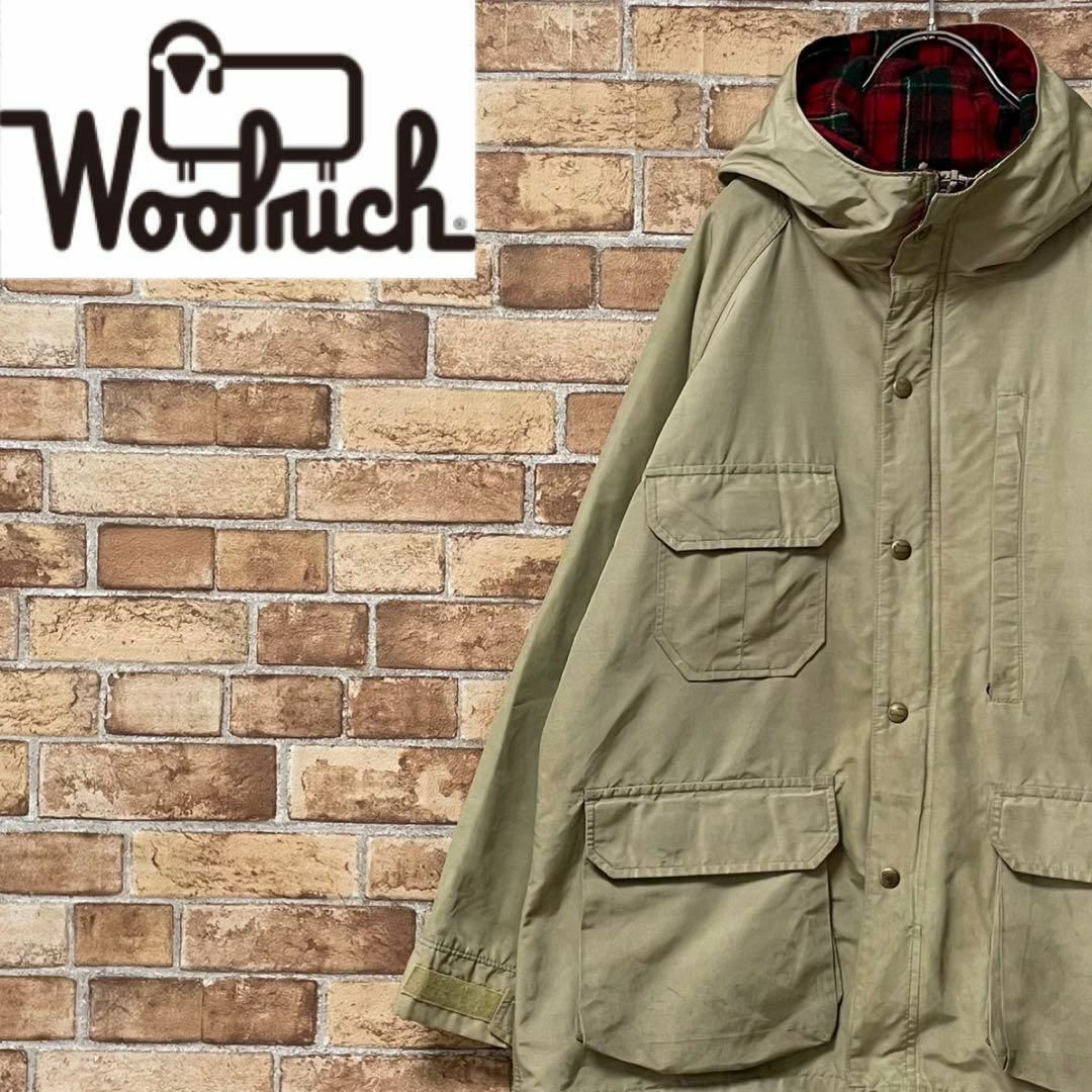 WOOLRICH(ウールリッチ)のウールリッチ　TALONジッパー　白タグ　マウンテンパーカー　アウトドア古着女子 レディースのジャケット/アウター(ブルゾン)の商品写真