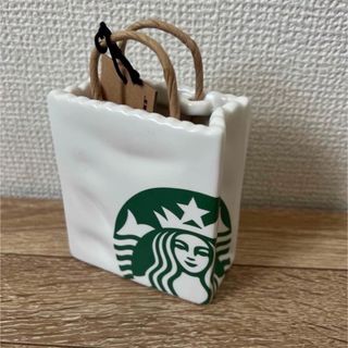 スターバックスコーヒー(Starbucks Coffee)の新品●北米限定●スターバックス陶器製 トートバッグ カードホルダー オーナメント(小物入れ)