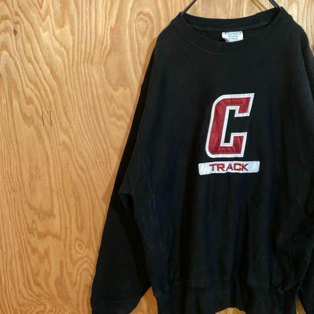 Champion(チャンピオン)のチャンピオン カレッジロゴ リバースウィーブ トレーナー USA古着 90s メンズのトップス(スウェット)の商品写真