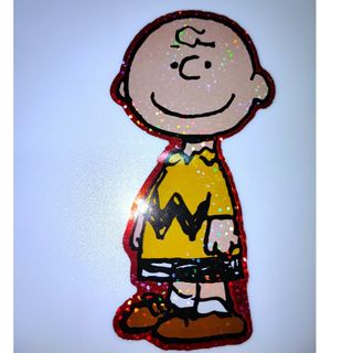 スヌーピー(SNOOPY)の●▲■　チャーリーブラウン　キラキラ　シールガチャ(シール)