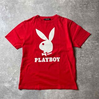 プレイボーイ(PLAYBOY)のPLAYBOY 【M】プリントTシャツ 半袖 古着 フロントプリント アメカジ (Tシャツ/カットソー(半袖/袖なし))