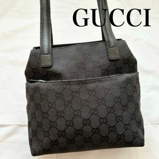 グッチ(Gucci)の✨美品✨入手困難　GUCCI　トートバッグ　GGキャンバス　ブラック(トートバッグ)