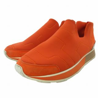 エルメス(Hermes)のエルメス メドレー スニーカー スリッポン レザー オレンジ 37 1/2(スニーカー)