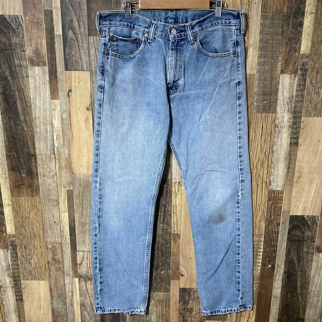 Levi's(リーバイス)のデニム メンズ リーバイス 水色 505 ストレート L 32 パンツ 古着 メンズのパンツ(デニム/ジーンズ)の商品写真
