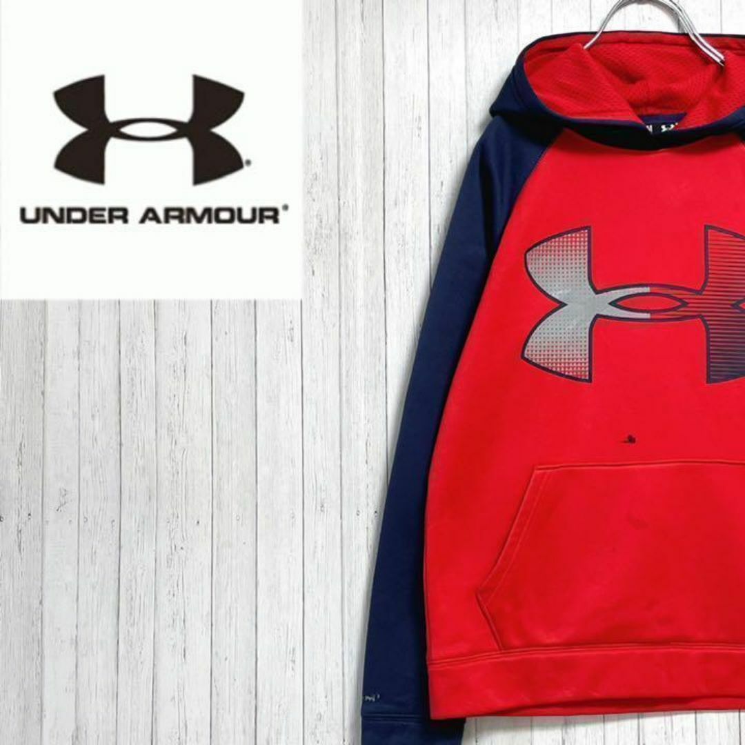 UNDER ARMOUR(アンダーアーマー)のアンダーアーマー　パーカー　スウェット　プルオーバー　キッズ　赤　紺　YMD その他のその他(その他)の商品写真