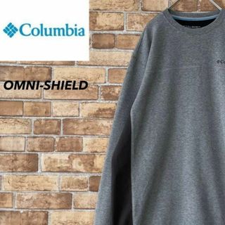 コロンビア(Columbia)のコロンビア　スウェット　OMNI-SHIELD　アウトドア　グレー　刺繍ロゴ　M(スウェット)