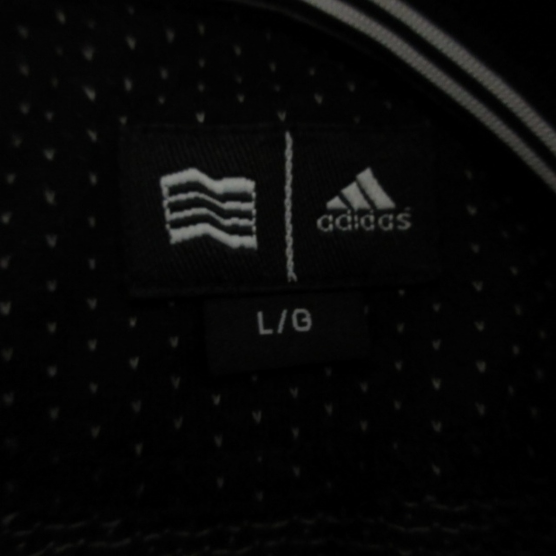 adidas(アディダス)のアディダス adidas ポロシャツ カットソー ゴルフウエア 黒 ブラック L スポーツ/アウトドアのゴルフ(ウエア)の商品写真