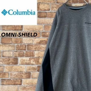 Columbia - コロンビア　スウェット　OMNI-SHIELD 刺繍ロゴ　グレー　アウトドア