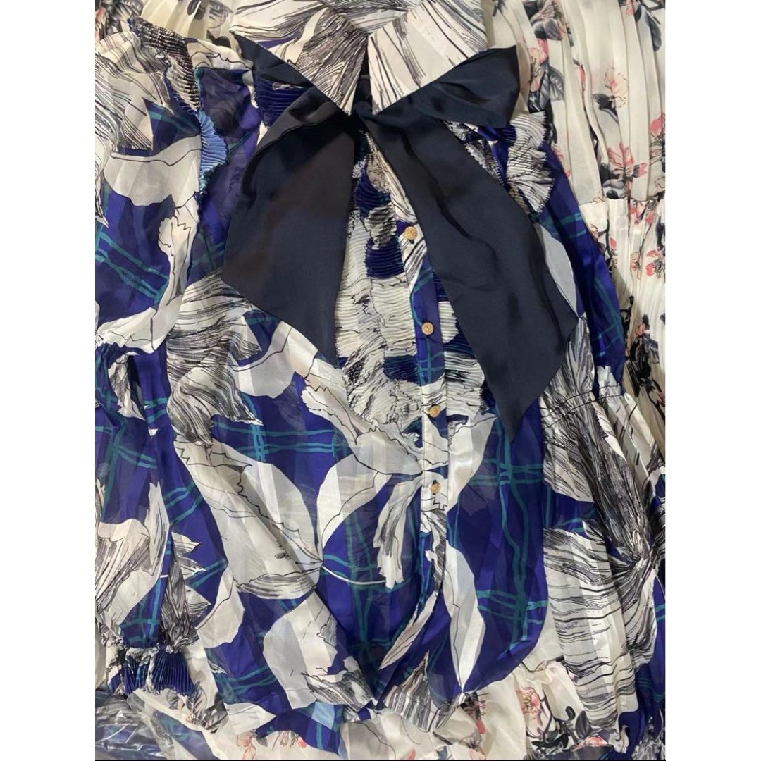 DOUBLE STANDARD CLOTHING - Sov. / フラワーシフォンサテン DOUBLE STANDARD CLOTHING - Sov. / フラワーシフォンサテン